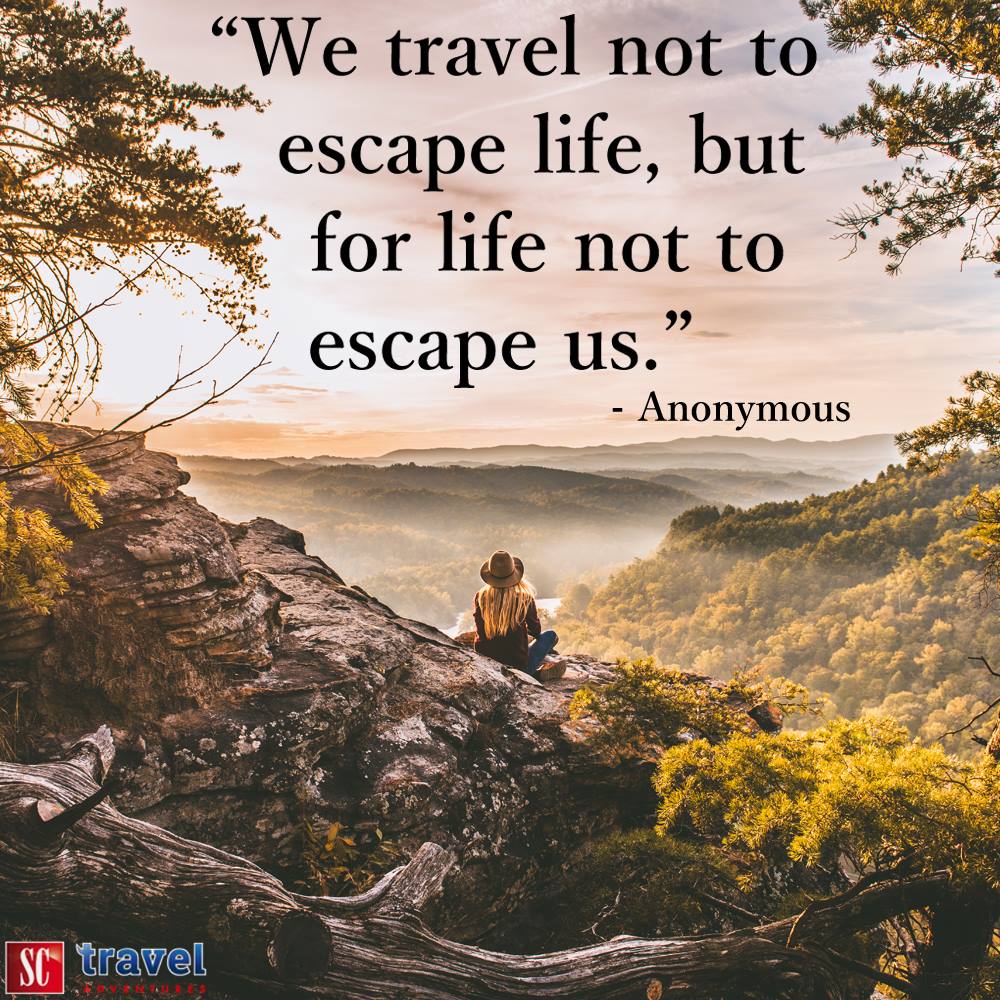 A quote about travel
