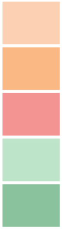 The color palette for Gather