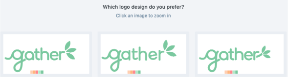 Preference test of logo designs